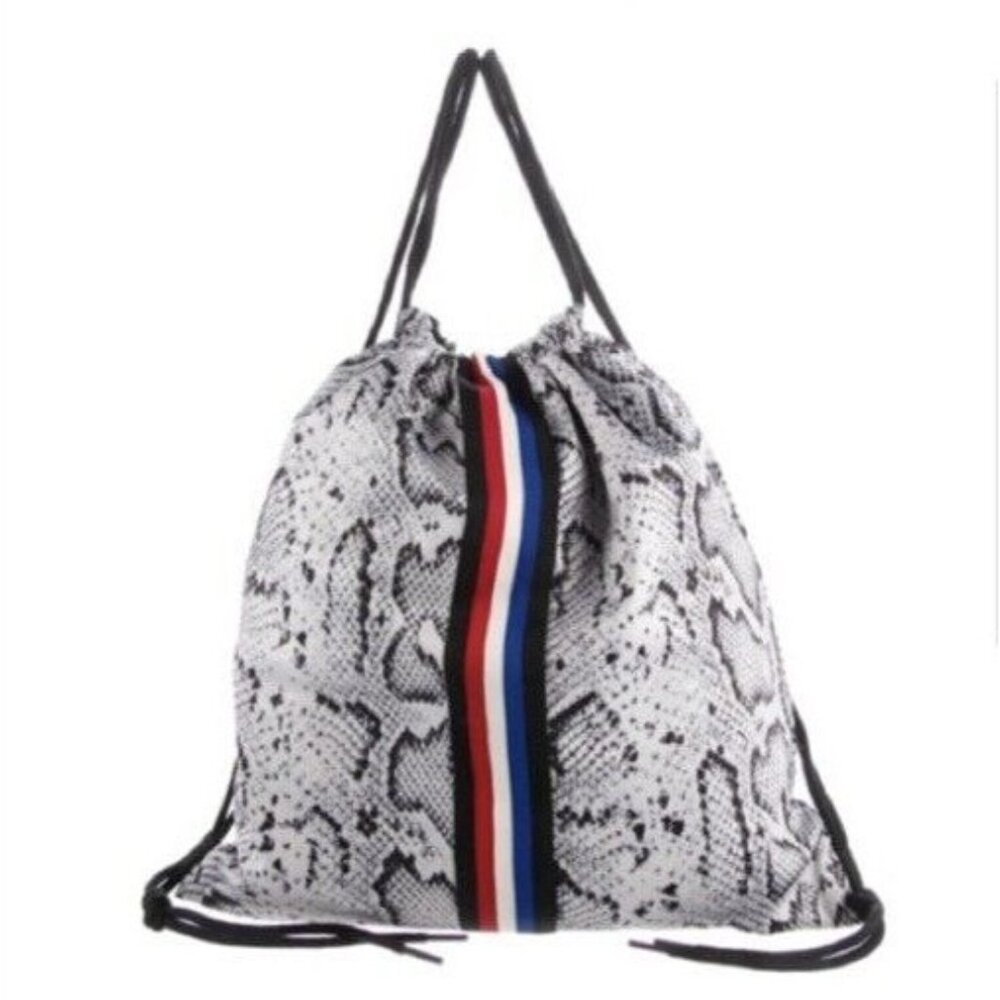 NWT PAM & GELA Drawstring Backpack Snake Pattern